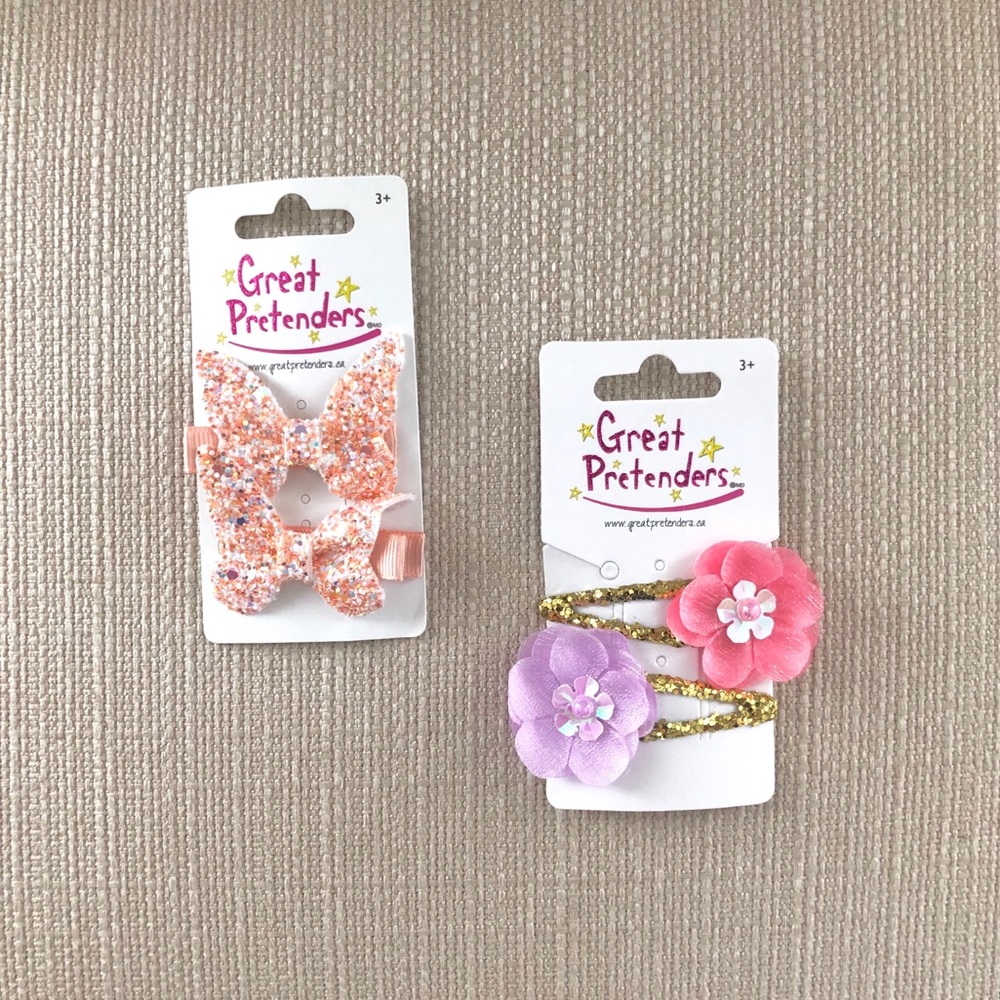 Lot of 2 Sets of NWT Hair Clips